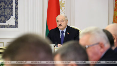 Photo of Lukashenko in favor of small grants system designed to support youth initiatives