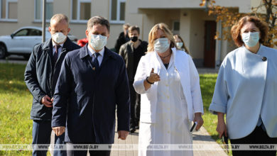 Photo of Petrishenko at Minsk Children’s Infectious Diseases Hospital | Belarus News | Belarusian news | Belarus today | news in Belarus | Minsk news | BELTA