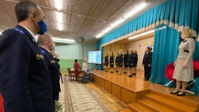 Photo of В Осиповичской гимназии состоялось посвящение в ученики правового класса