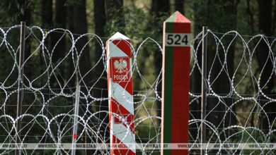 Photo of Polish border guardsmen beat up, drag three Syrian citizens across border to Belarus