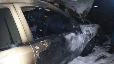 Photo of Ночью на автостоянке в Витебске горел автомобиль