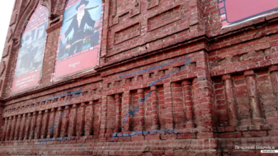 Photo of В Бобруйске неизвестные разрисовали буквами «Z» руины старинной синагоги