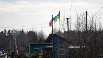 Photo of БЧБ флаг развивается на белорусско-укаинской границе