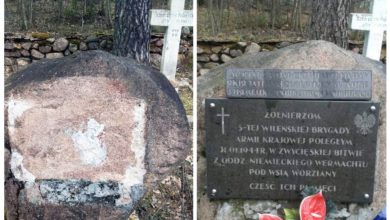 Photo of На кладбище солдат Армии Крайовой в Гродненской области уничтожили мемориальную доску