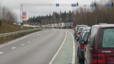 Photo of После закрытия Литвой двух пунктов пропуска на границе выросли очереди. На литовском направлении — 1500 фур